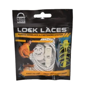 Lacets de verrouillage lacet élastique et système de fixation blanc élastique sans attache lacets de chaussure-