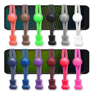 Système de verrouillage élastique sans cravate lacets lacets coureurs enfants adultes-